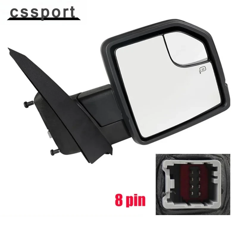 

FL3Z17682CB FL3Z17683CB 8-контактное зеркало правой стороны пассажира + лампа для Ford F-150 2015-2020 гг.