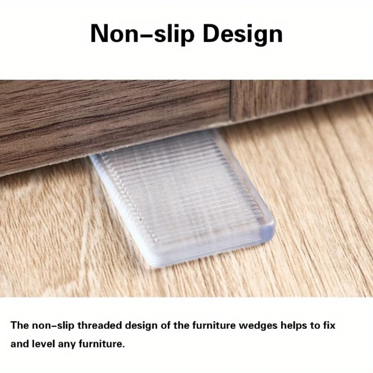 4-10 Pieces of Heavy-duty Transparent Spacers. High Load-bearing Capacity. Suitable for Leveling Furniture on Uneven Floors.
