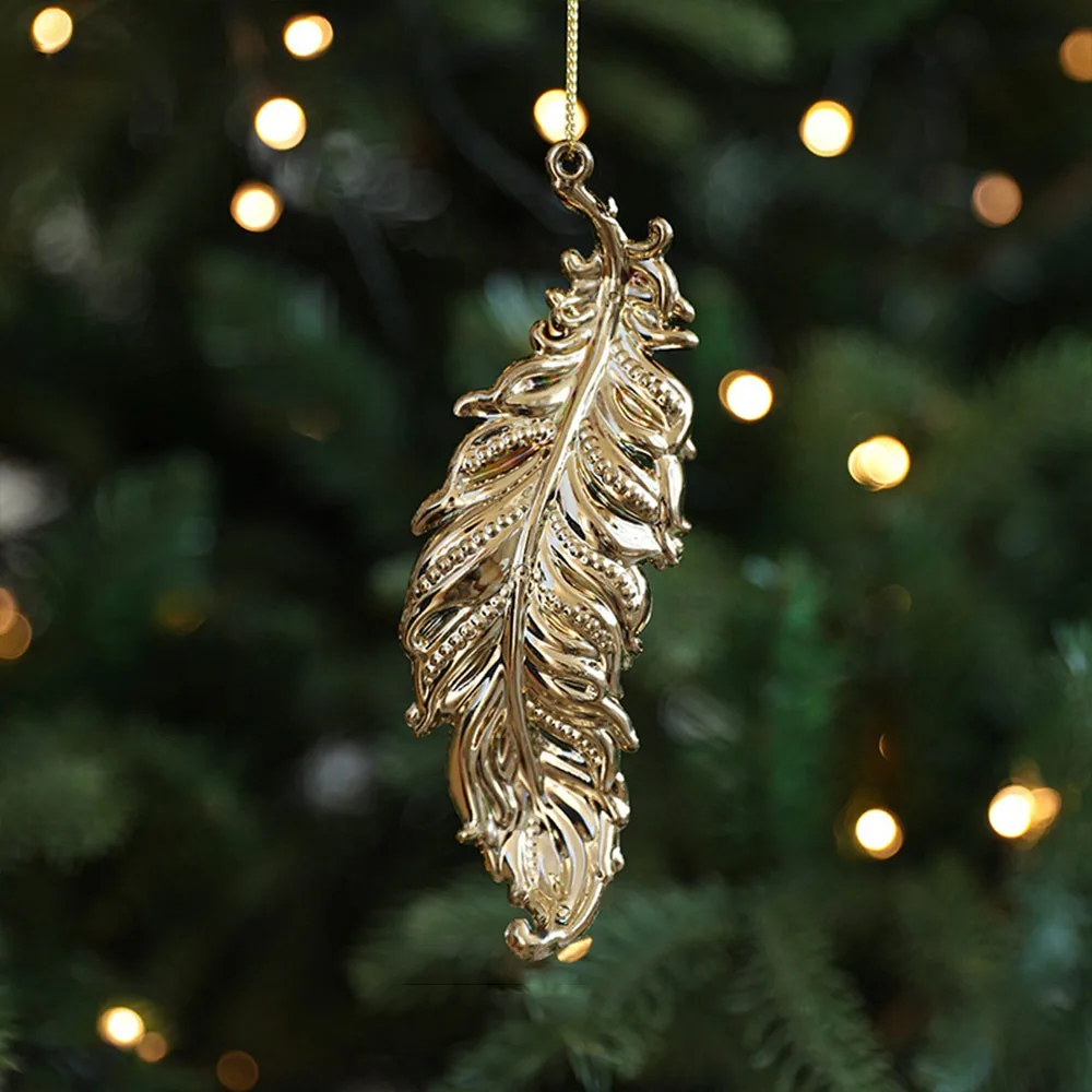 

Gold Christmas Hanging Decoration Angel Snowflake Plastic Christmas Tree Ornament Butterfly Dragonfly Party Supplies