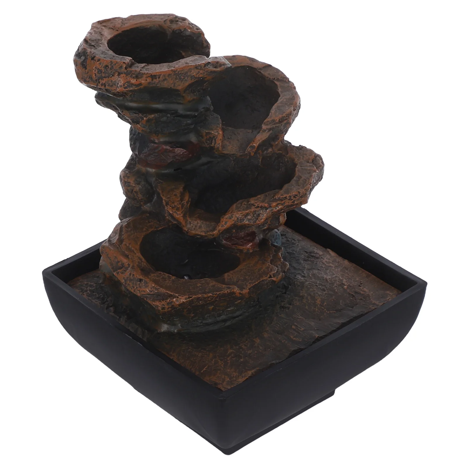 

Desktop Indoor Resin Tabletop Water Fountain For Office Zen, Mini Waterfall Decor, Small Indoor Water Feature, Desk Fountain
