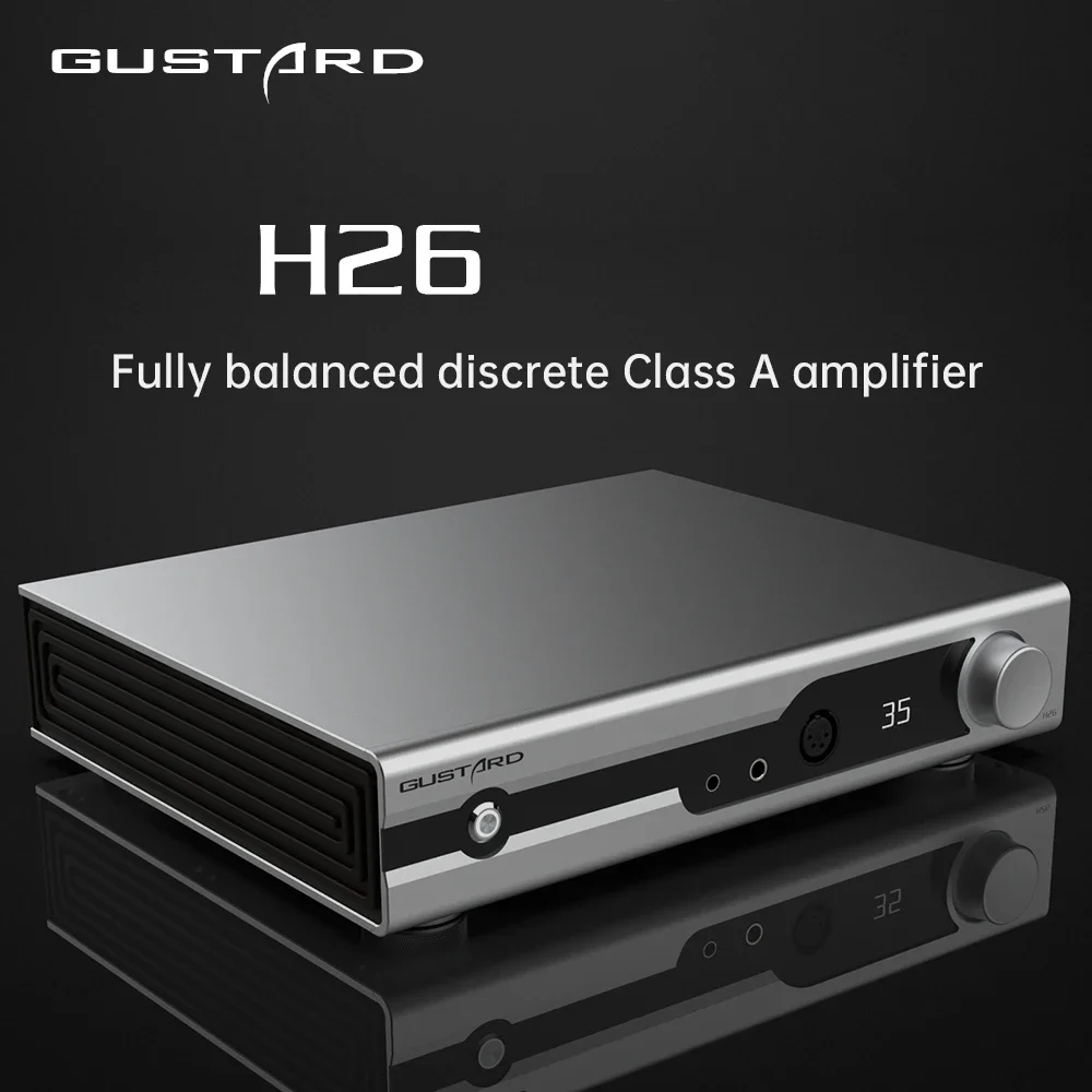 Gustard H26 Fully Balanced Discrete Class a Amplifier Two Gains with Remote Control Headphone Amplifier