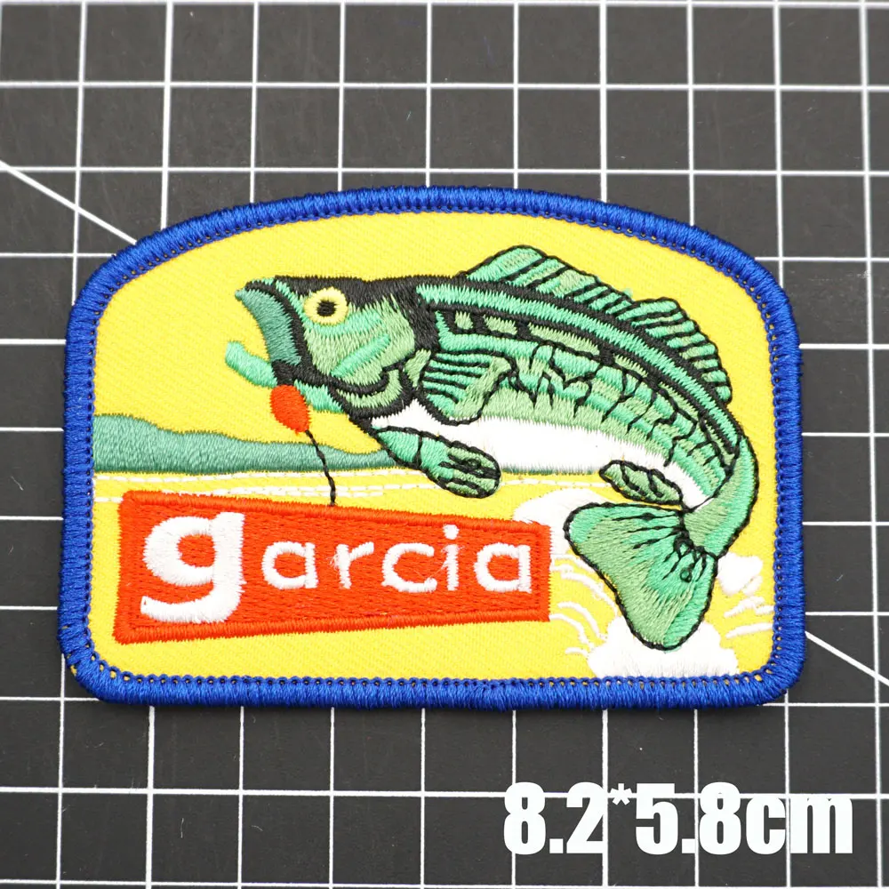 Garcia Fishing Reels Parche bordado vintage