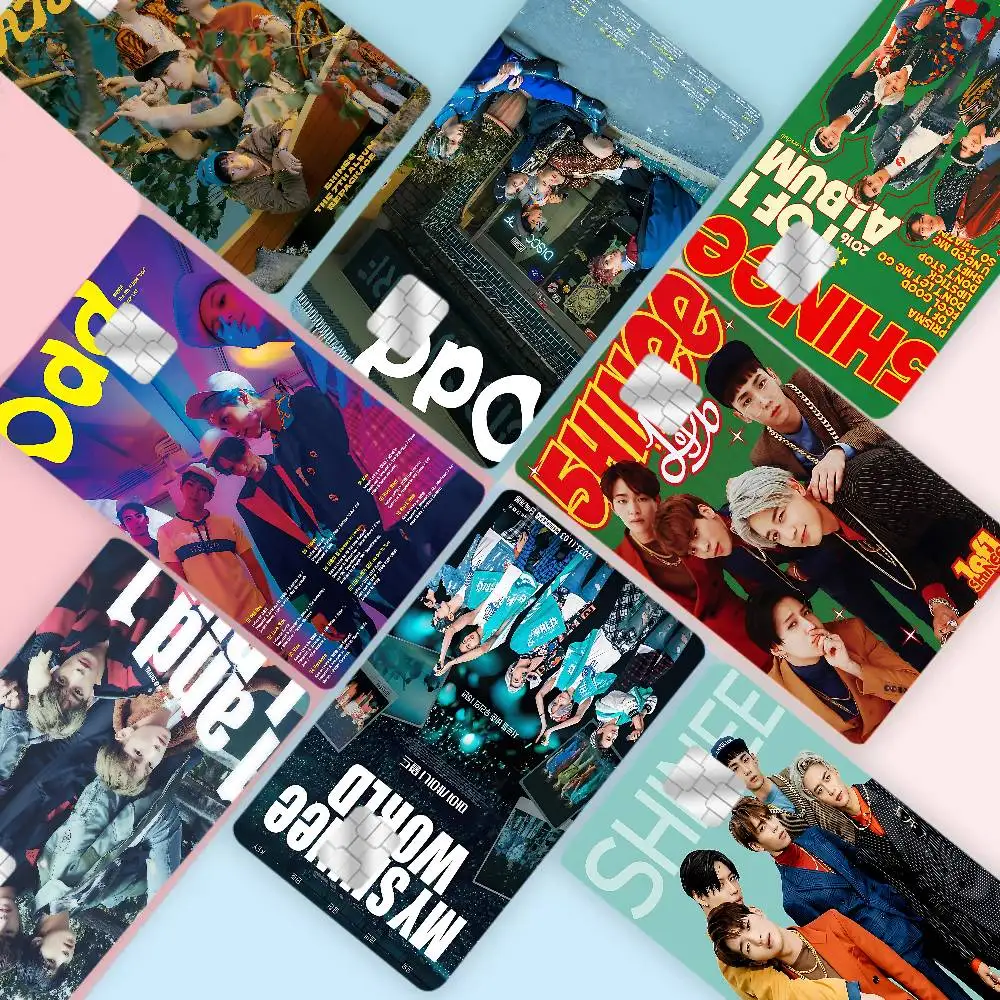 Kpop Koreanische Jungen Band S-Shinee Anime Cartoon Aufkleber Film Haut Für Kreditkarte Debit Bank Bus Karte