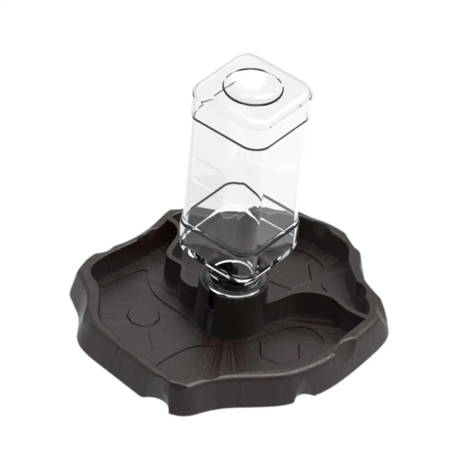 Reptile Water Bowl PP Feeder Dish Nonslip Compact Drinking Basin for Small Amphibian Turtles and Acrylic Setup