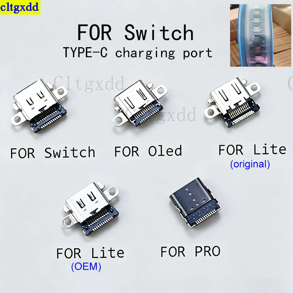 

Cltgxdd 1/5/10piece FOR Switch/Lite/Oled//Switch PRO Host Power Connector Charging Port Charging Port Socket Type-C Plug