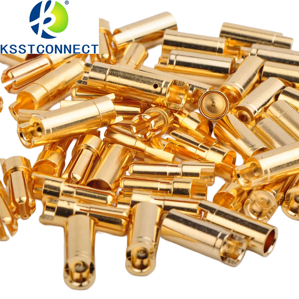 GC5510 10 Pairs  5.5mm Copper Bullet Banana Plug Connectors Male + Female for RC Motor ESC Battery Part