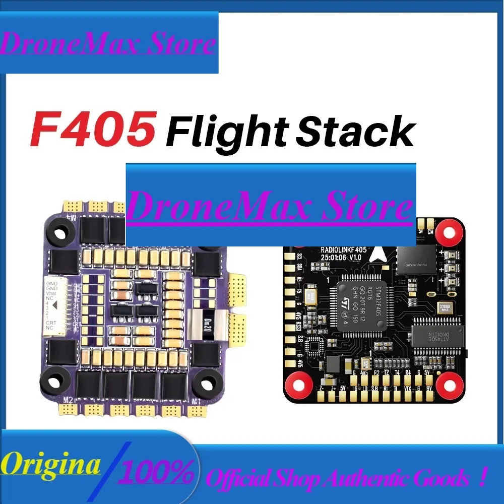 DroMaRadiolink F405 Flight Stack F405 FC 55A ESC 3-6S 30.5x30.5mm BMI270 Gyro For FPV Drone