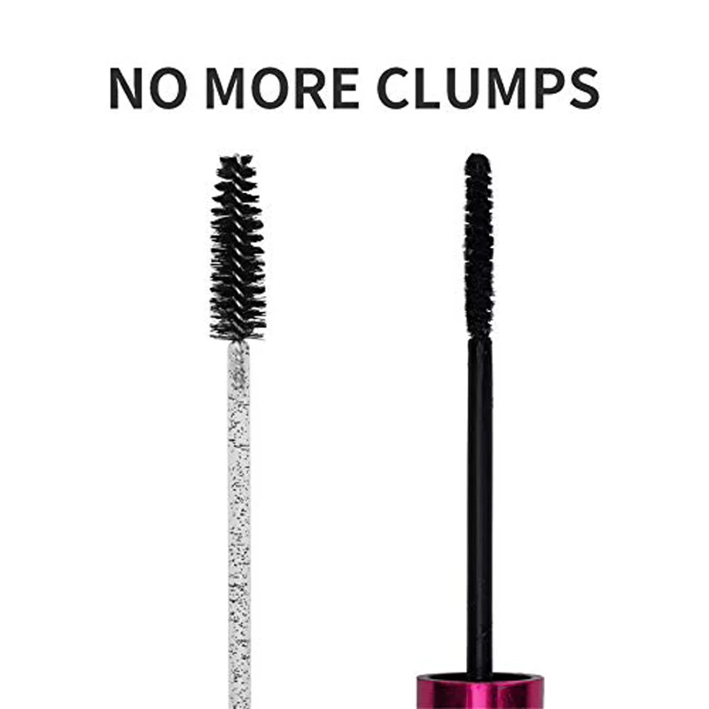 แปรงปัดขนตาแบบใช้แล้วทิ้ง ชุดอุปกรณ์แต่งหน้าสำหรับปัดมาสคาร่า สำหรับต่อขนตาและขนคิ้ว พร้อมภาชนะ (สีดำ)