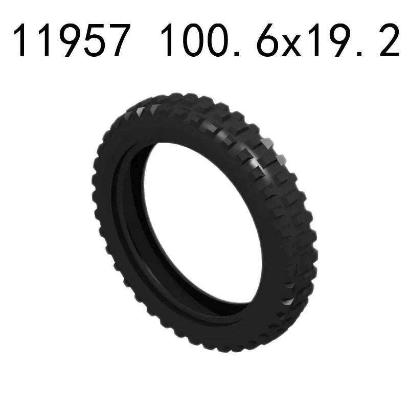 

[2Pcs]【50g】MOC11957 100.6mm Motorcycle Tire Sheet for Automobiles, Children DIY STEM Building Blocks Toy
