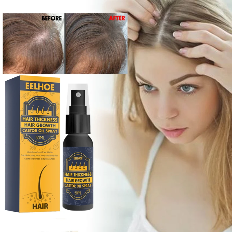 

50ML Hair Growth Products Biotin Fast Growing Hair Care Essential Oils Anti Hair Loss Spray Scalp Treatment For Men Women