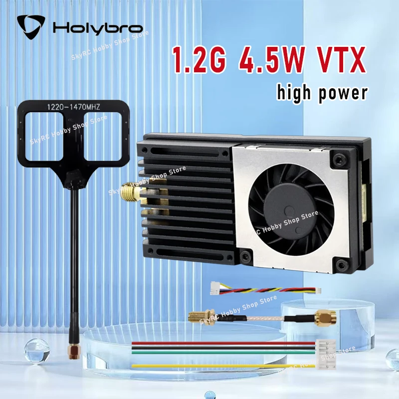 

HGLRC ZEUS 1,2G 4,5 Вт VTX 8 каналов 25 МВт/800 МВт/4,5 Вт регулируемая мощность передачи изображений встроенный вентилятор 2-8S подходит для моделей самолетов