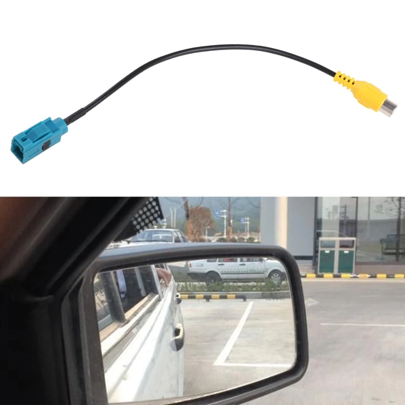 Reversing Camera Adaptor Cable Fakra to RCA Vehicle Navigation Video Radio Stereo Audio System Adapter Lead 8'' Long