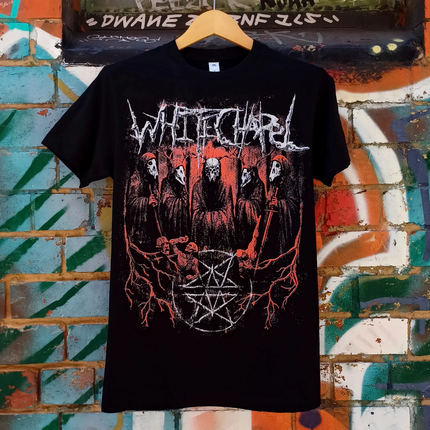 Hot Limited ‌Whitechapel Band Letter Graphic Mens Womens Cotton TShirt Streetwear Vintage Fashion Unisex Summer Casual Tee