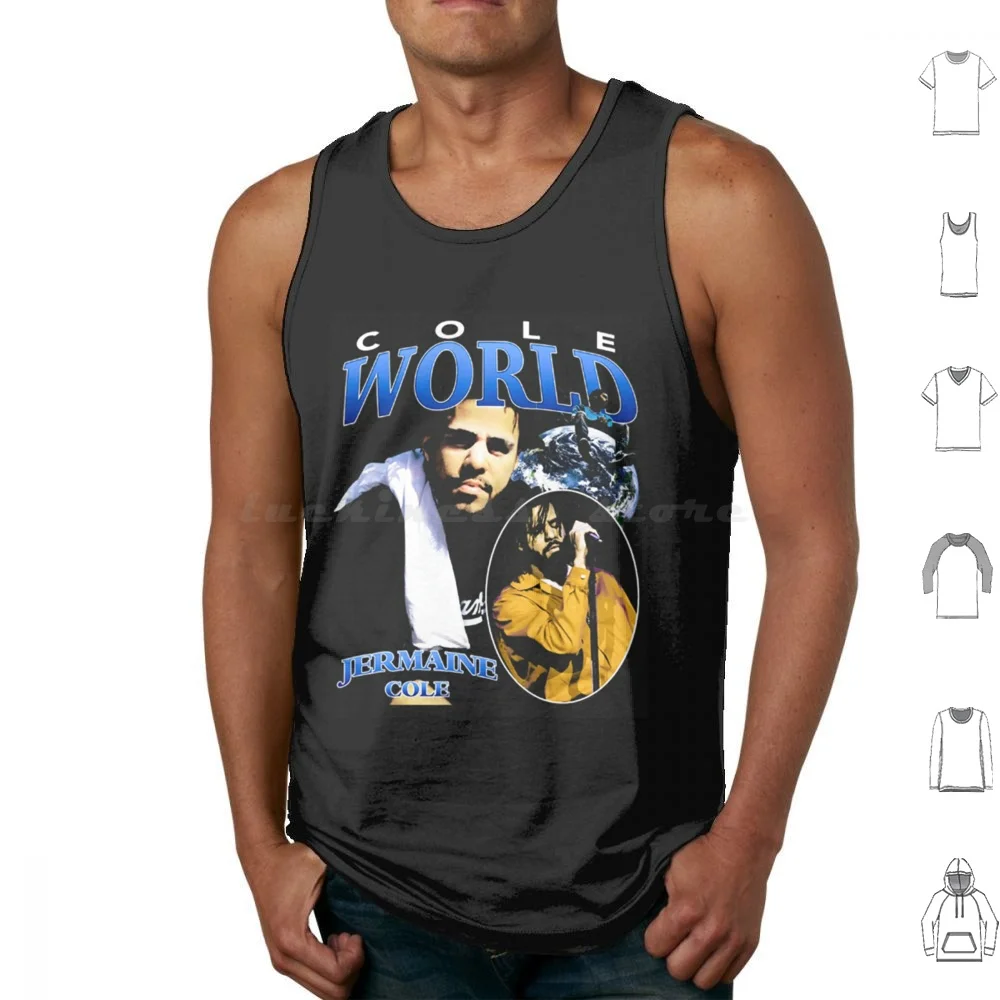 Cole World Hiphop Cla Tank Tops Vest Sleeveless Jcole Hiphop Rap Music Dreamville Artist Rapper Love Cole Icon Tribute