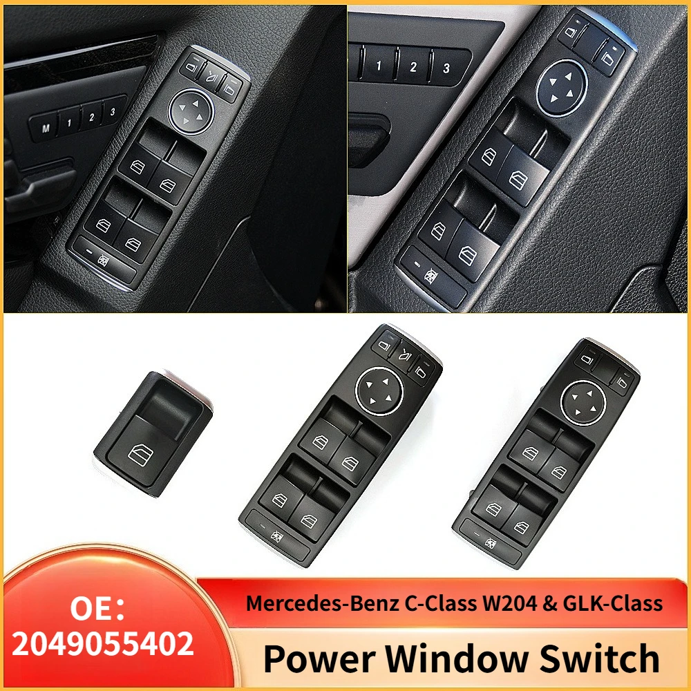 

2049055402 2049055302 2049058202 Переключатель стеклоподъемника, совместимый с Mercedes-Benz C-Class W204 и GLK-Class