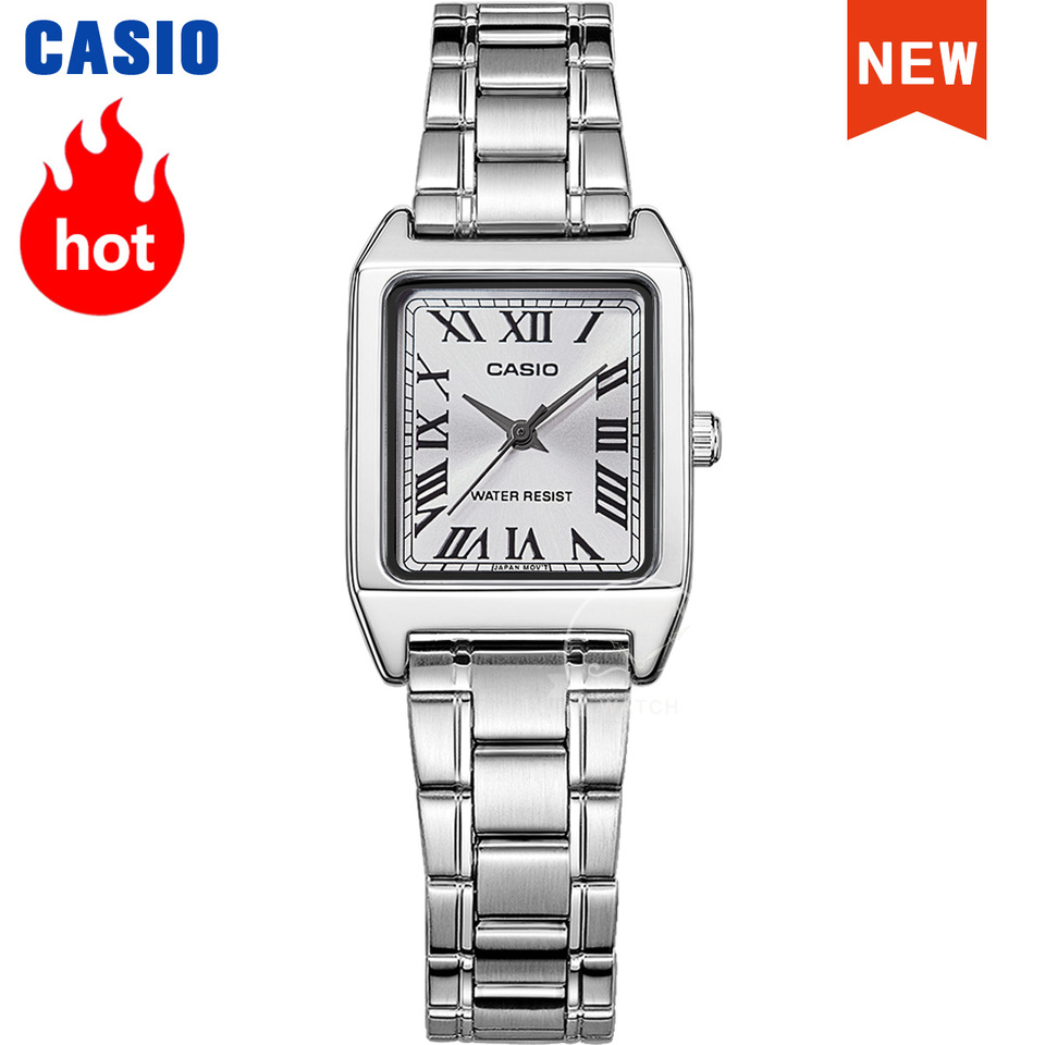  Casio watch for women top brand luxury set 30m Waterproof Quartz ladies watch Tonneau shape Stainless Ste reloj mujer LTP-V007D- 