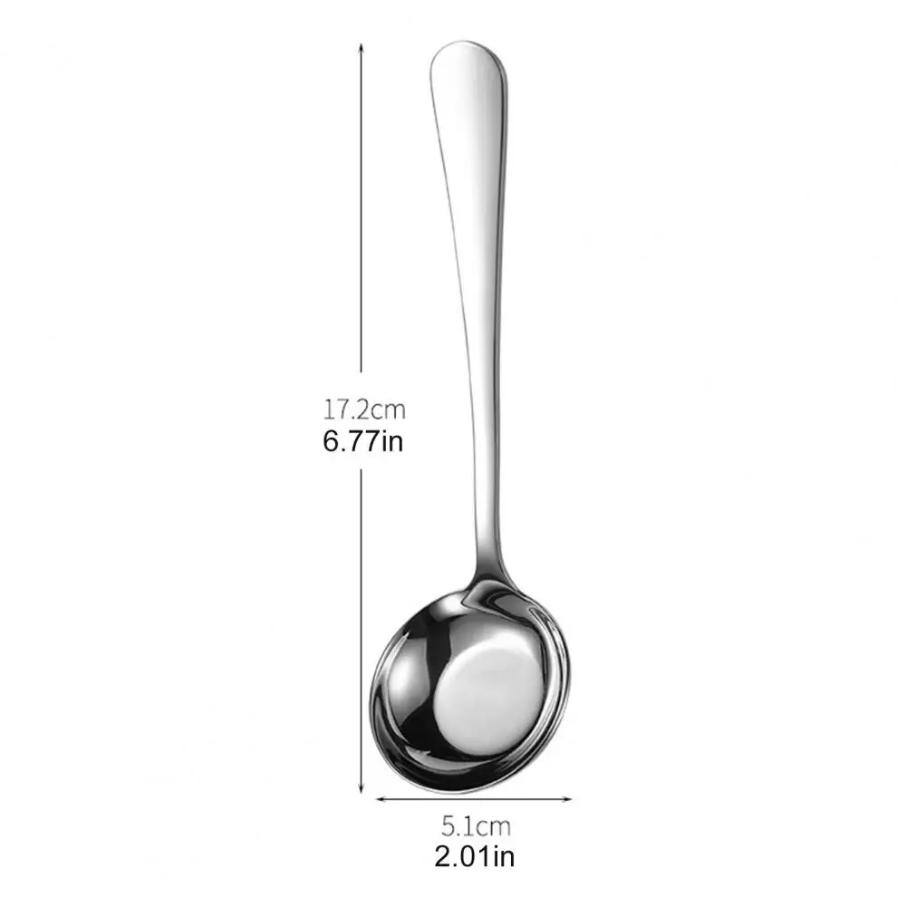 High Precision Polished Spoon Stainless Steel Spoon Set High Precision Mirror Polished Flatware Comfortable Curved for Home