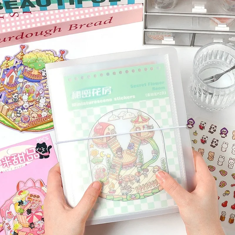 

Book Album Bills Ticket Card Holder Large Capacity Single Sheet Sticker Storage Organizer Memo Card Bills Ticket Holder Office