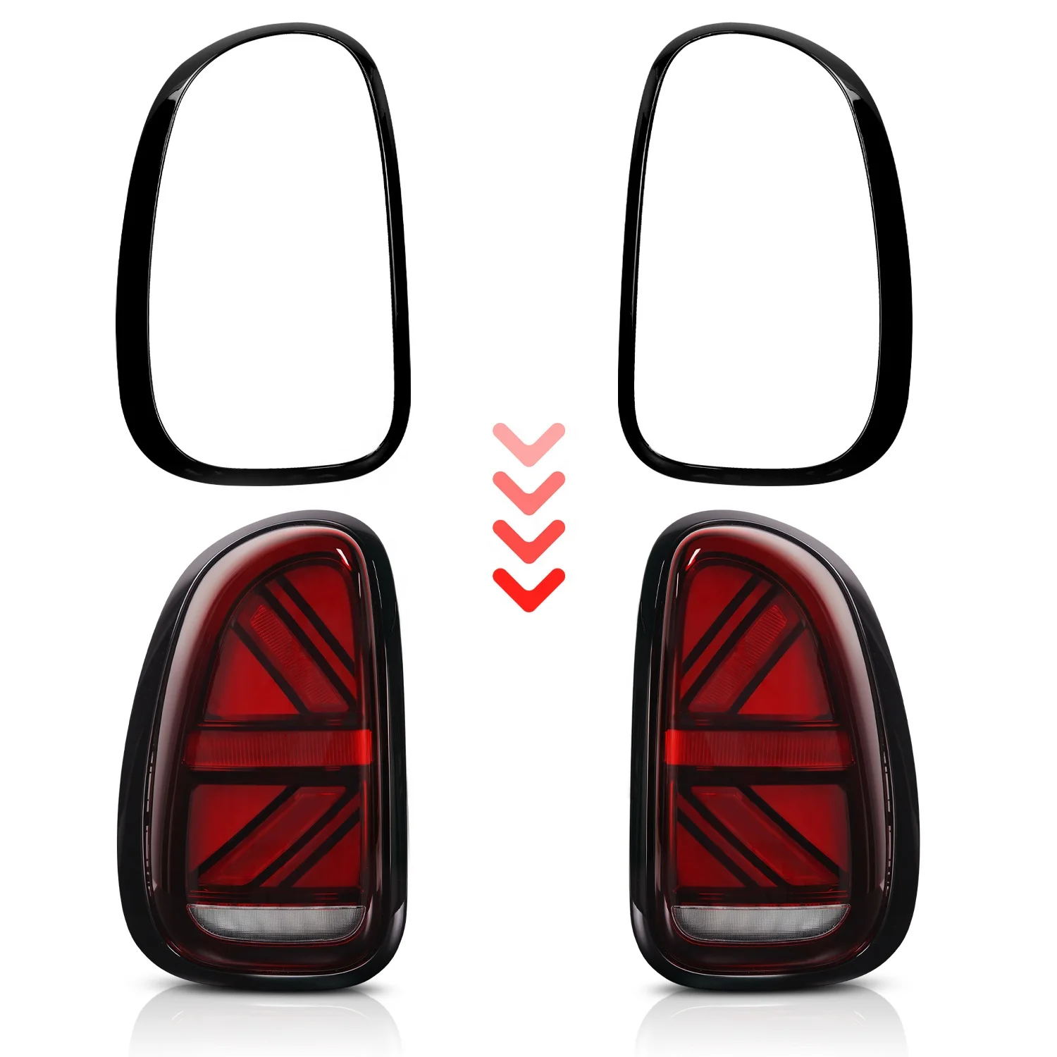 

Archaic Mini Rear Lights LED Sequential Turning 2010-2016 John Cooper works Tail lights For Mini Countryman R60