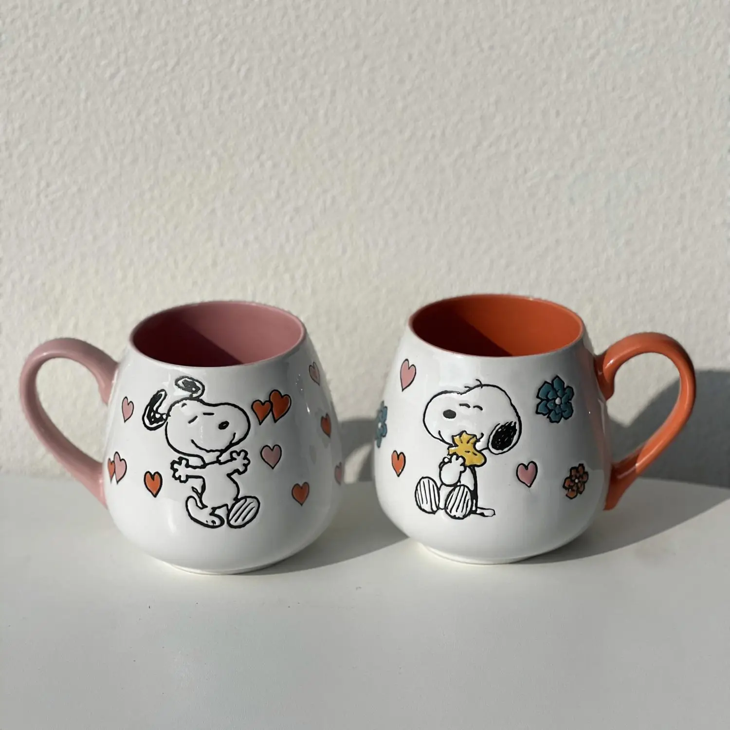 550Ml Anime Cartoon Snoopy Creative Ceramic Mug for Boys Girls Cute Snoopys Spike Office Home Coffee Tea Drinking Cup Milk Juice