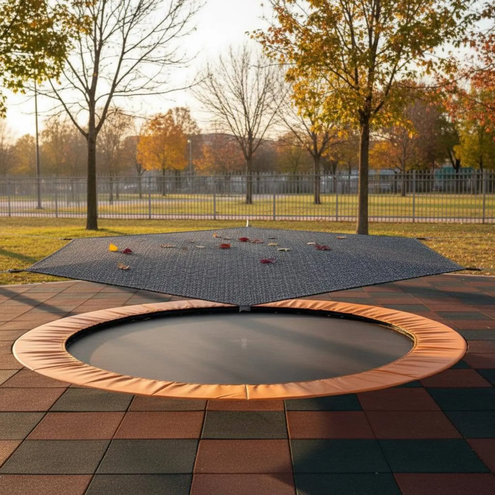 Trampoline Shade Cover Heat Insulation Trampoline Sun Shade Net for Garden