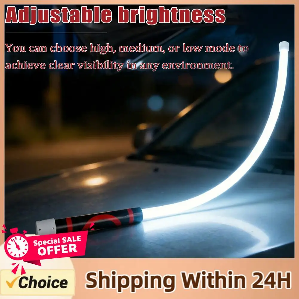 1 Pack Flexible LED Flashlight Stick 27Inch Bendable Work Light 3 Brightness Modes for Car Repairs Inspections & Tight Spaces