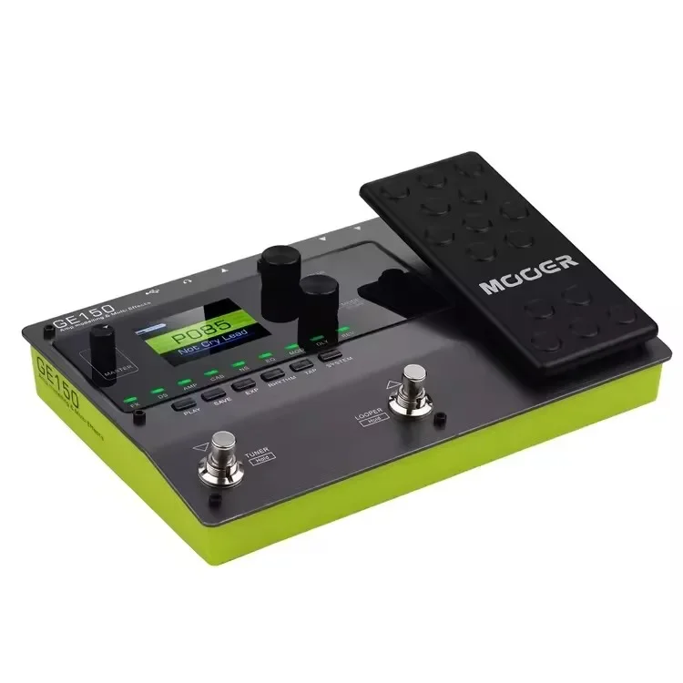 MOOER GE150 Pedal de efectos múltiples y modelado de amplificadores 55 Modelos de amplificadores 151 efectos 80s Looper 40 Ritmos de batería Pedal de efectos