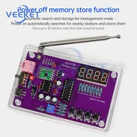 Kit électronique radio FM DIY, fréquence réglable 87-108 MHz, pratique pour la soudure, affichage numérique RDA5807S, soudure DIY HU-017A 4