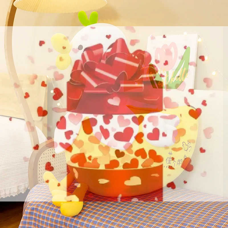 【BS】1個の誕生日プレゼント23cmかわいいアヒルは友達を作ることを意味しますソフトぬいぐるみ人形おもちゃ寝室のソファの装飾