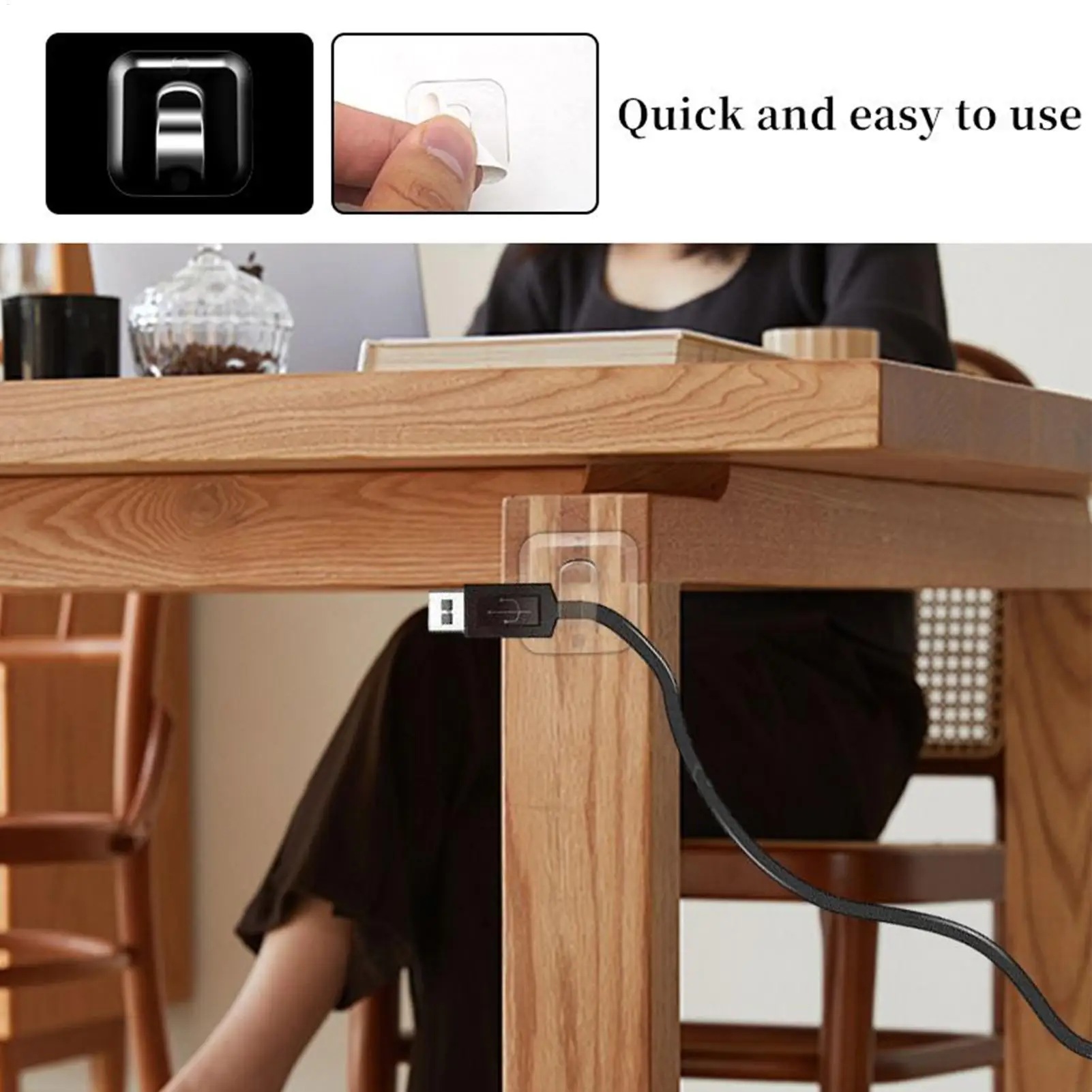 Indoor Mini Light Clips 20 Pieces Adhesive Wire Hook Cable Management Clips For Homeowners Renters Event Planners Wedding