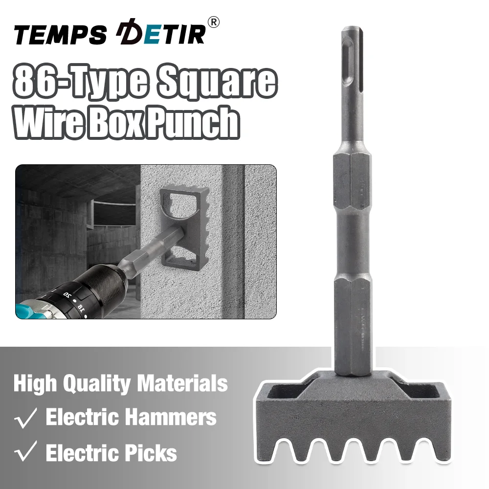 

86-type Wire Box Punch, Hardware Tools, Electrician Hole Opener, Power Tool Accessories, Used With Electric Pick/Electric Hammer