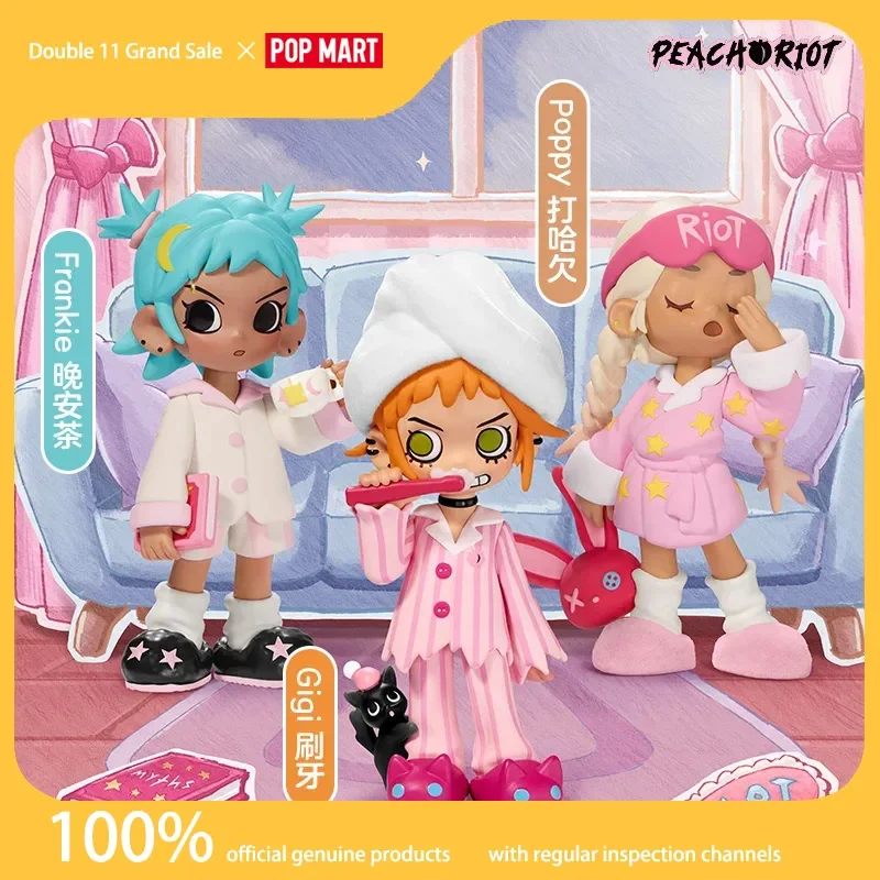 

Genuine Pop Mart Lil Peach Riot All-Night Carnival Series Figure Blind Box Birthday Gifts for Girls ashionable Gift Trendy toys