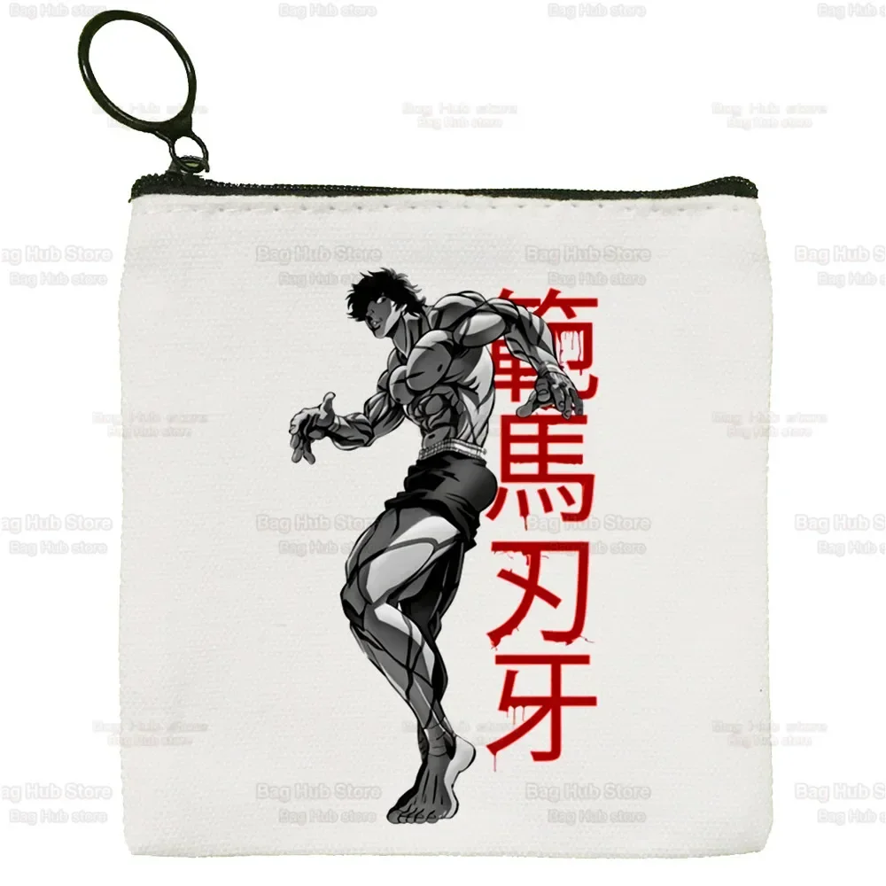 Yujiro Baki Fighting Anime Wallets Coin Pocket Vintage Male Hanma Grappler Fighter Manga Purse Boy Girl Wallet with Card Holders