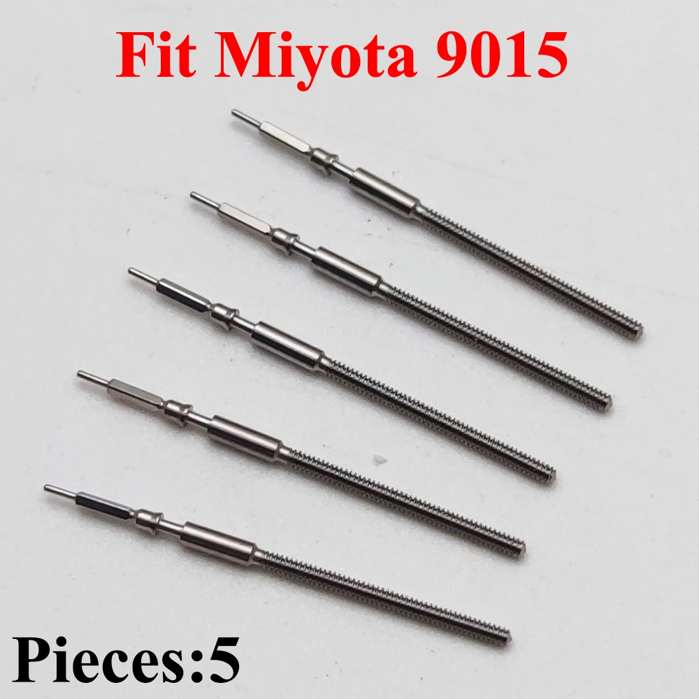 Watch Stem Stainless Steel Spare Parts fit Miyota 9015 Crown Movement Watch Parts Crown Stem