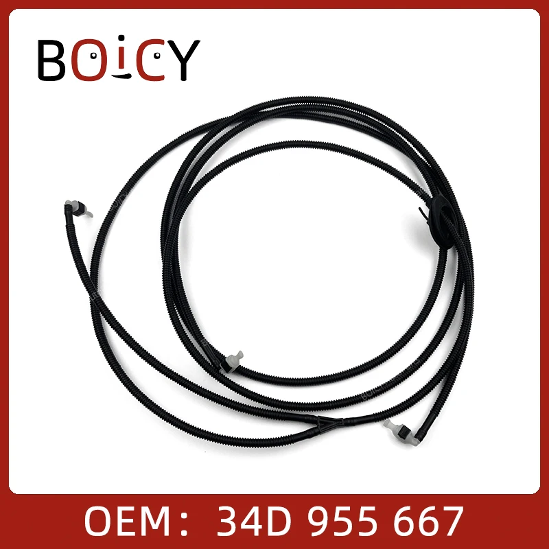 BOICY-manguera de limpiaparabrisas para Passat, CC, Tiguan, Caddy, Golf, Jetta, Beetle, Touran, Caddy, Sharan, A3, Q3, 1J0955751D, 34D955667