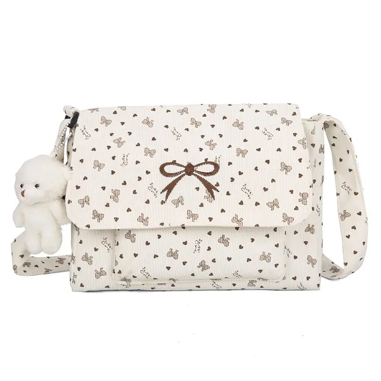 

corduroy fabric Women’s Handbag Shopping Female Messenger Bag 2026 Small Tote For Women Trend Fashion Teenager