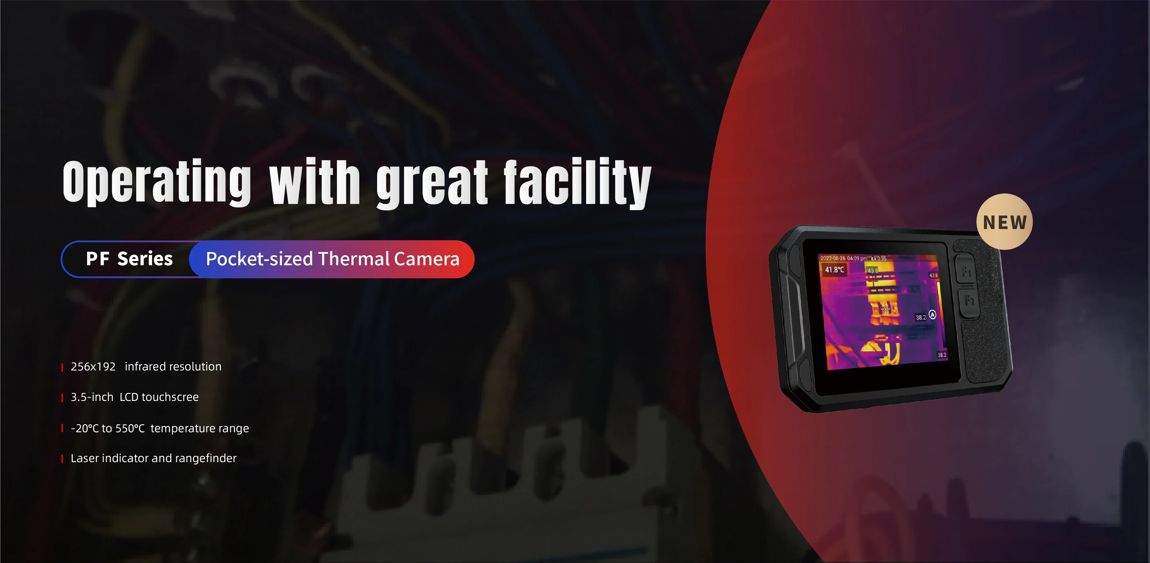 New Arrival Thermography Camera PF210 with Built-in Wi-Fi and 3.5" LCD  TouchScreen