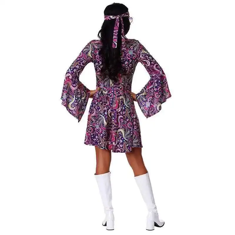 أزياء الهالوين للأطفال لمرحلة الأداء والحفلات وحفلات الكبار للأطفال والحفلات الموسيقية الهبي النسائية التأثيرية