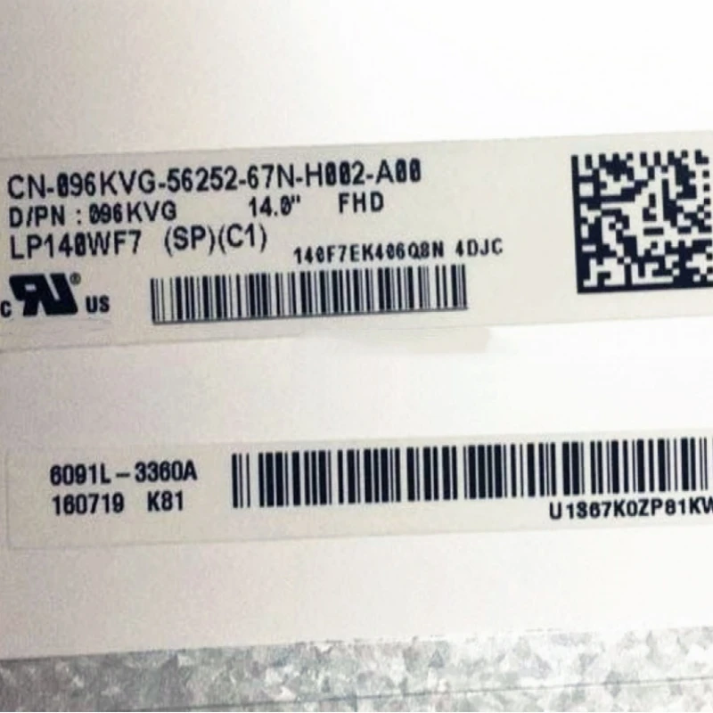 

LP140WF7 SPC1 подходит для NV140FHM-N4H NV140FHM-N62 N61 N3B N47 N4C N140HCA-EBA NV140FHM-N4B ЖК-экран со светодиодной подсветкой