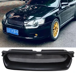 Front Grille Racing Grill For Subaru Legacy BP5 BL5 BL BP STi JDM 2003 2004 2005 Fiberglass/Carbon Fiber Upper Bumper Hood Mesh