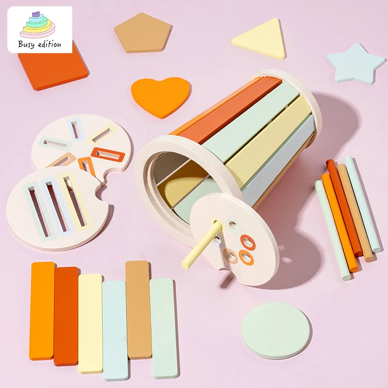 Houten kleursorterende kinderspelset 3-6 jaar Educatief speelgoed voor sensorische integratietraining Educatief en cognitief De