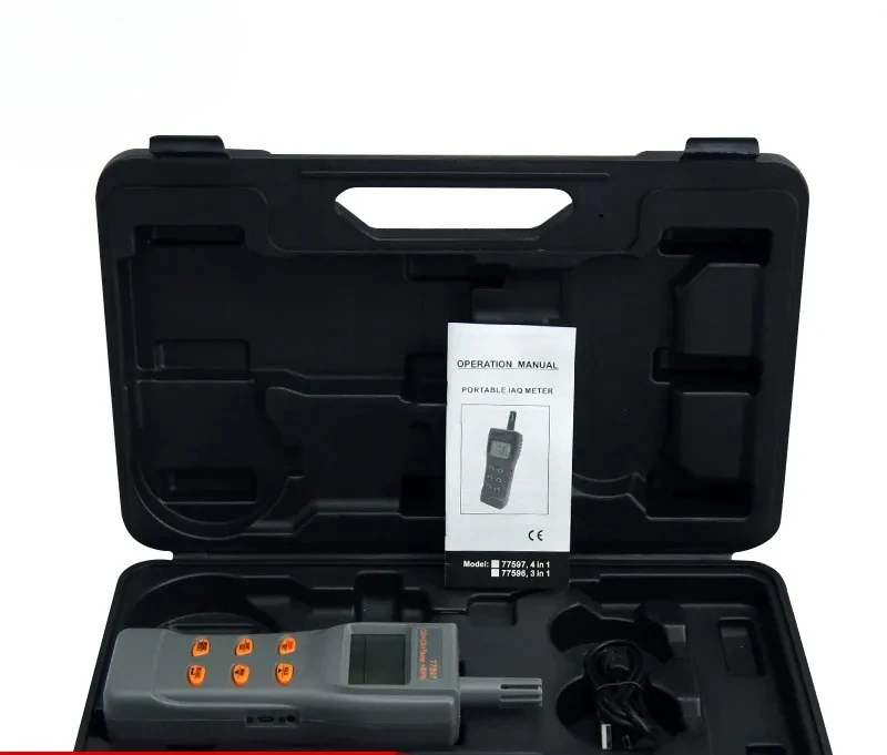 Carbon monoxide detector Carbon dioxide detector with temperature and humidity dew point meter