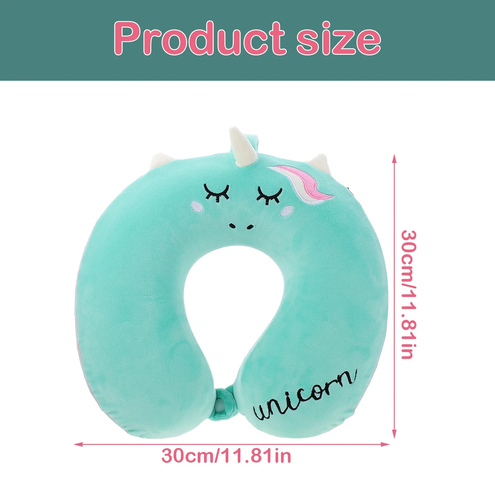 Unicorn U-shaped Pillow Lovely Neck Bus Office Cushion Napping Polyester Cotton