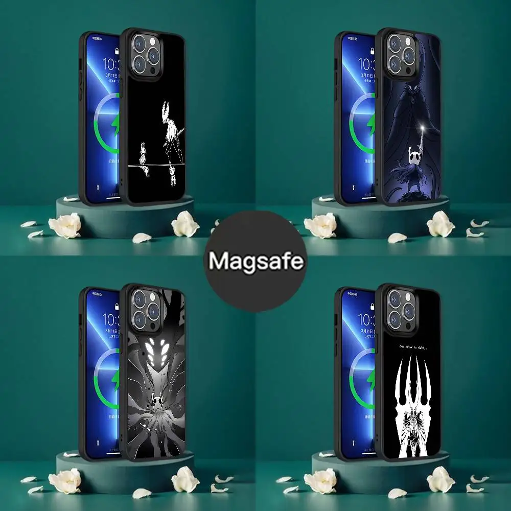 

Hot H-Hollow K-Knight Game Phone Case For iPhone 17,16,15,14,13,12,11,Pro,Max,Plus,Mini,SE4,E Magnetic Magsafe Wireless Charging