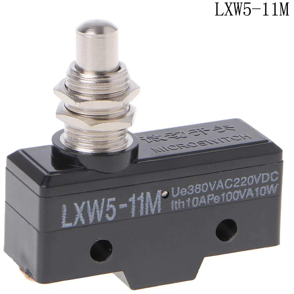 AC 380V DC 220V 10A Push Plunger Actuated Momentary Limit Switch LXW5-11M LXW5-11M Copper Point AC380V/DC220V 10A Push Rod Insta