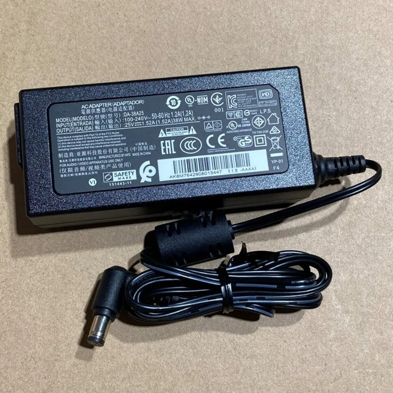 

25V 1.52A Soundbar AC Adapter For LG DA-38A25 DYF-2430 YJS048A-2402000D EAY64290801 NB3730A SJ4 Sl4 SJ7 Power Supply