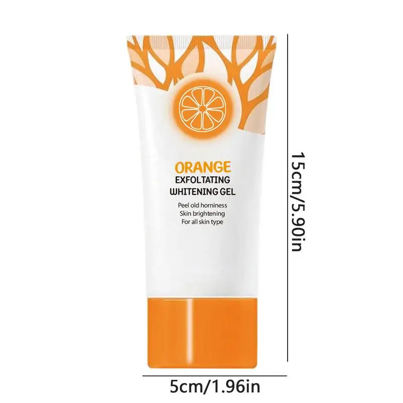 50g Orange Exfoliateing Gel Brightening Gel Face Dead Skin Remover Gently Exfoliator For All Skin Types Face Moisturizer