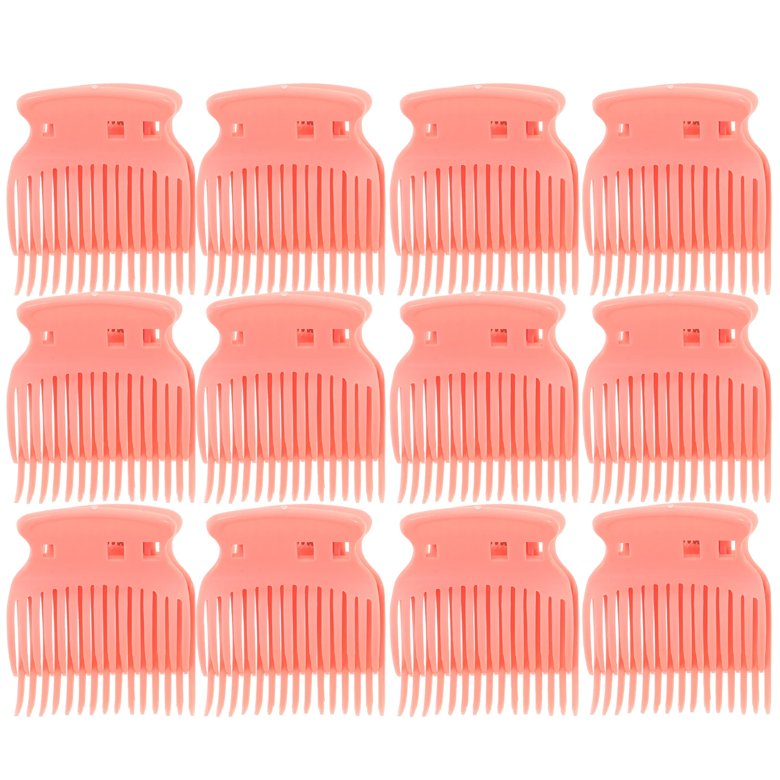 

12Pcs Heat Insulation Clips Professional Hot Curler Jaw Clamp for Hair Styling Perming Coloring Durable Plastic Roller Securing