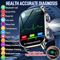 Accurate Health Diagnosis ECG Smart Watch Blood Pressure Blood Oxygen Blood Fat Uric Acid Temp Bluetooth call Smartwatch 1