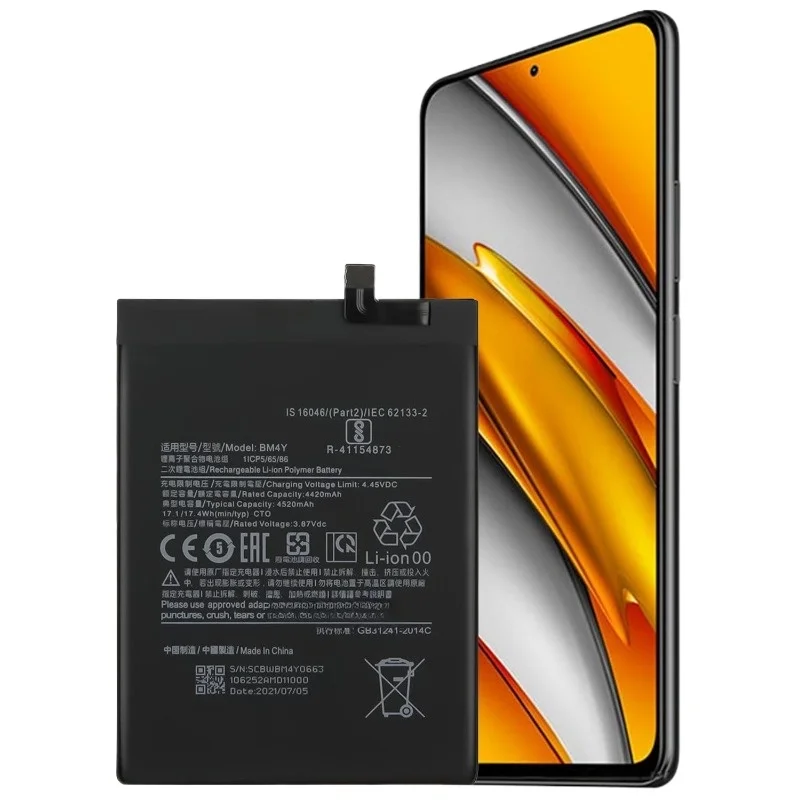 4520mAh BM4Y Mobiele Telefoon Batterijen voor XIAOMI 11X Pro RedMi K40 Pro Vervangende Batterij voor 11i POCO F3 + gereedschap